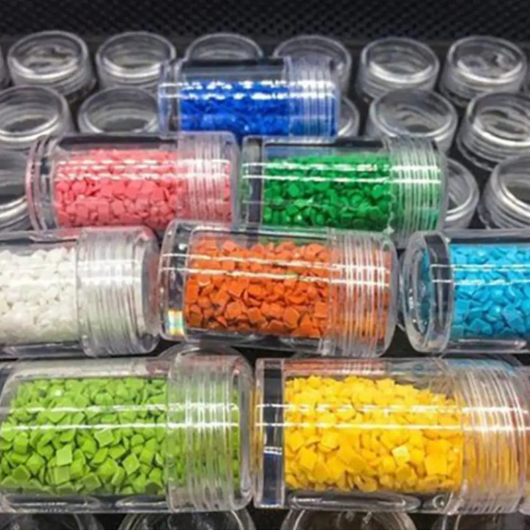 Diamond Painting Opbergdoos - Luxe Opbergkoffer - 60 Potjes met Schroefdop - Incl. Stickervel