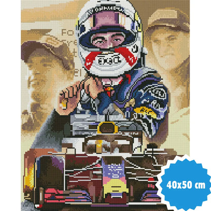 Diamond Painting Max Verstappen Geel | Mensen | Volledig Dekkend