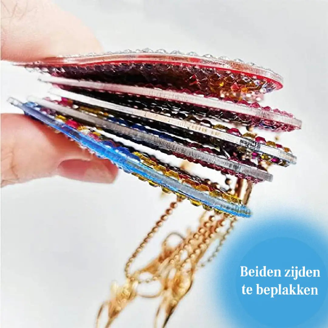 Diamond Painting Sleutelhangers - Uiltjes - 5 Stuks - Maak De Mooiste Sleutelhangers Zelf Diamond Painting Sleutelhangers - Uiltjes - 5 Stuks - Maak De Mooiste Sleutelhangers Zelf